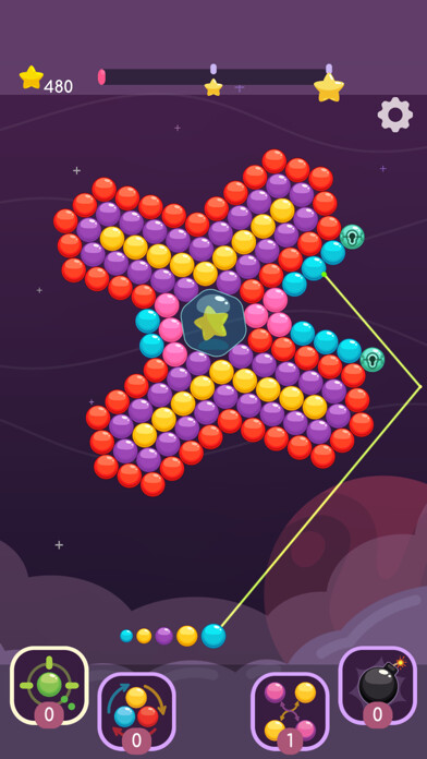 Emulate iPhone app Bubble Cosmos using MyAndroid