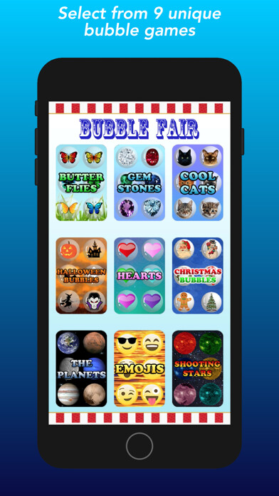 Emulate iPhone app Bubble Fair - 9 Unique Games using MyAndroid