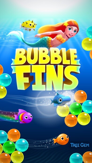 Emulate iPhone app Bubble Fins - Bubble Shooter using MyAndroid