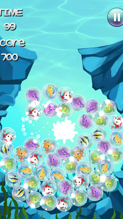 Emulate iPhone app Bubble Fish Mania - Underwater Puzzle Match Blast FREE using MyAndroid