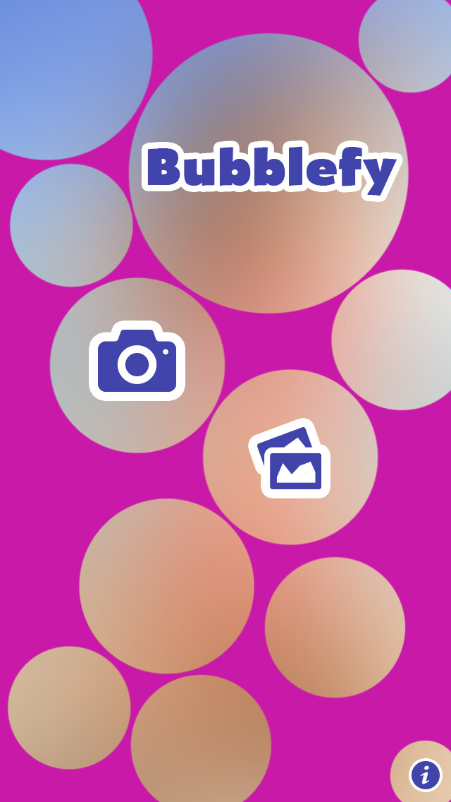 Emulate iPhone app Bubblefy free - spice up your photos and make them look super hot! using MyAndroid