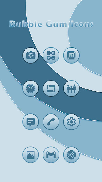 Run android online APK Bubble Gum Blue Icons from MyAndroid or emulate Bubble Gum Blue Icons using MyAndroid