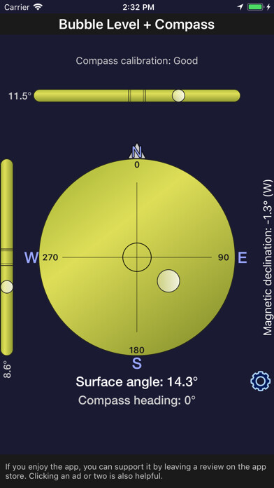 Emulate iPhone app Bubble Level + Compass using MyAndroid Emulate iPhone app Bubble Level + Compass using MyAndroid