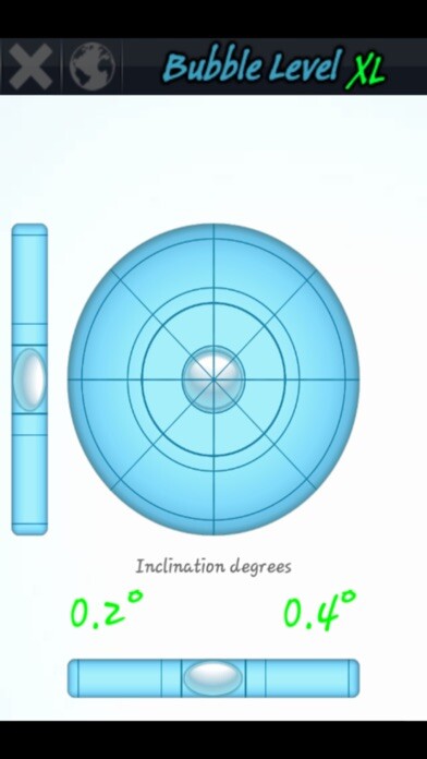 Emulate iPhone app Bubble Level XL using MyAndroid Emulate iPhone app Bubble Level XL using MyAndroid