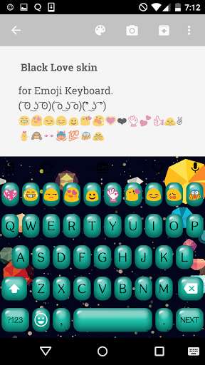 Emulate Android APK Bubble Love Emoji Keyboard