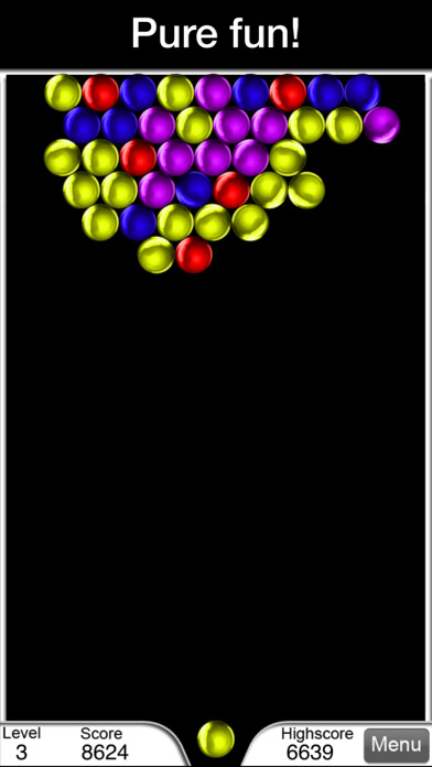 Emulate iPhone app Bubble Mags - bubble shooter using MyAndroid