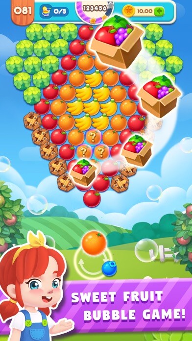 Emulate iPhone app Bubble Master: Fruit Splash using MyAndroid