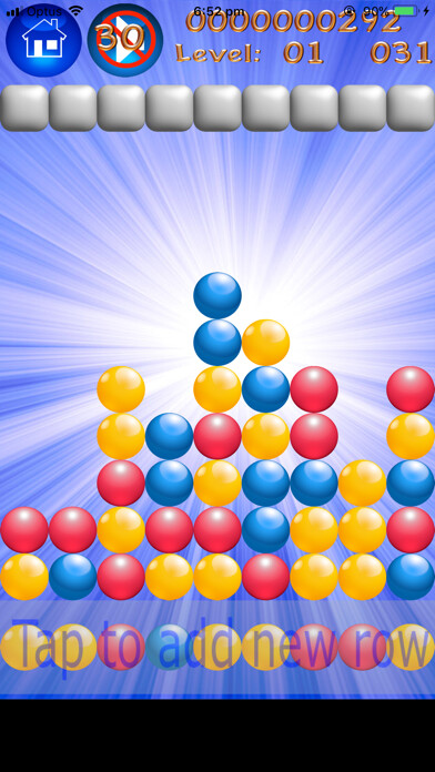 Emulate iPhone app Bubbles Crush using MyAndroid