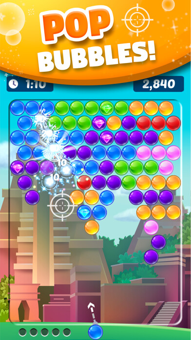 Emulate iPhone app Bubble Shooter Arena - Skillz using MyAndroid