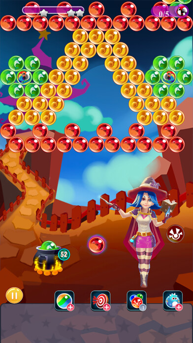 Emulate iPhone app Bubble Shooter Bird using MyAndroid