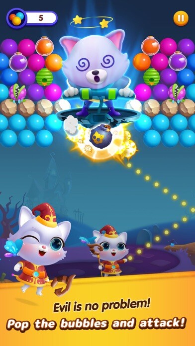 Emulate iPhone app Bubble Shooter - Cat Island using MyAndroid Emulate iPhone app Bubble Shooter - Cat Island using MyAndroid
