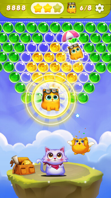 Emulate iPhone app Bubble Shooter: Cat Pop Game using MyAndroid Emulate iPhone app Bubble Shooter: Cat Pop Game using MyAndroid