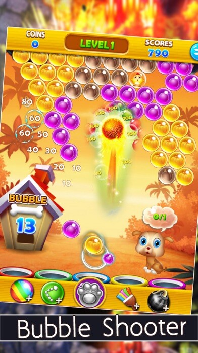 Emulate iPhone app Bubble Shooter Deluxe - Land Pet Pop 2016 Free Edition using MyAndroid