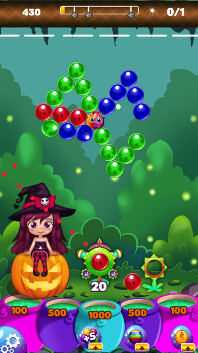 Emulate iPhone app Bubble Shooter Flower World using MyAndroid