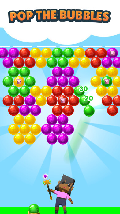 Emulate iPhone app Bubble Shooter Heroes using MyAndroid