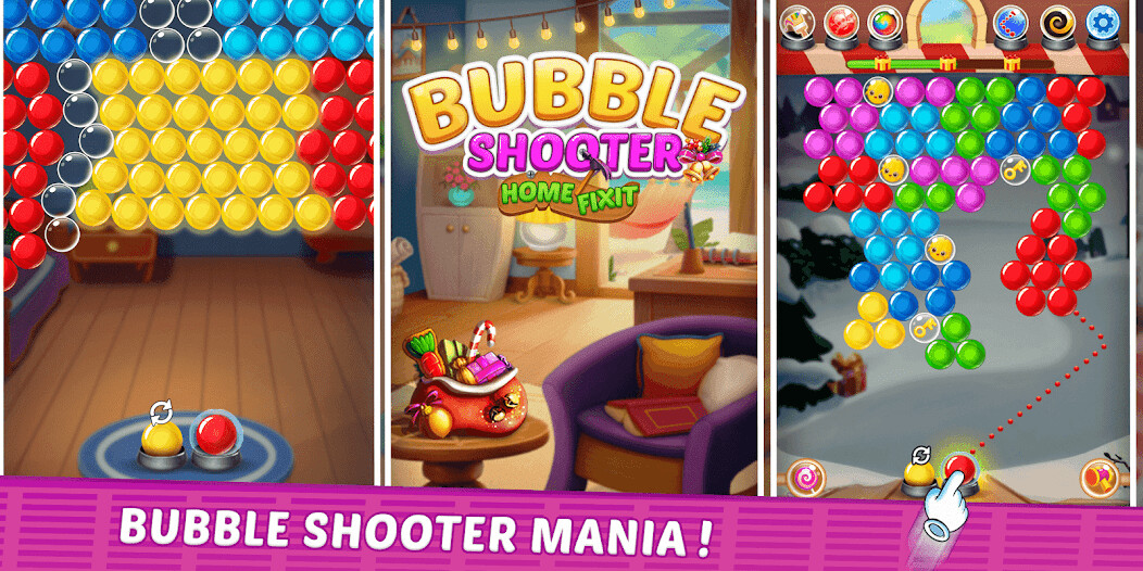 Run android online APK Bubble Shooter - Home Fix it from MyAndroid or emulate Bubble Shooter - Home Fix it using MyAndroid