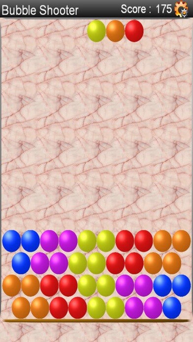 Emulate iPhone app Bubble Shooter -- Lite using MyAndroid