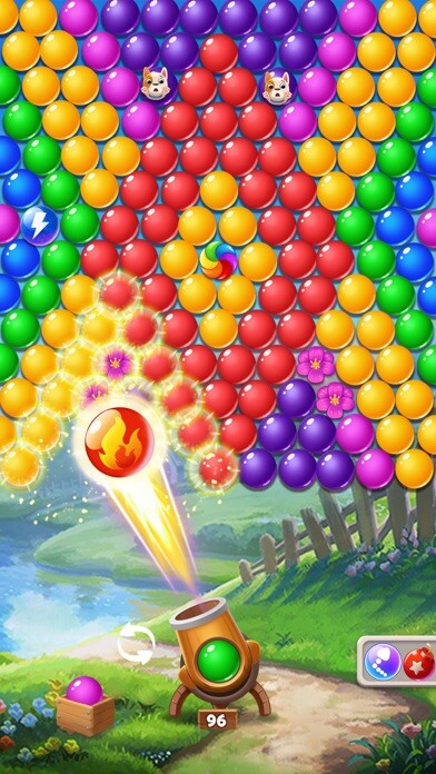Emulate iPhone app Bubble Shooter Move using MyAndroid