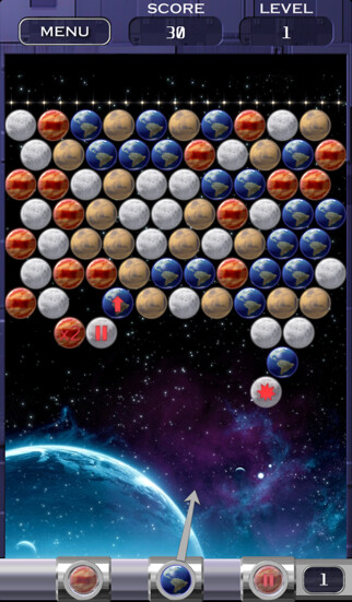 Emulate iPhone app Bubble Shooter Space Edition using MyAndroid Emulate iPhone app Bubble Shooter Space Edition using MyAndroid
