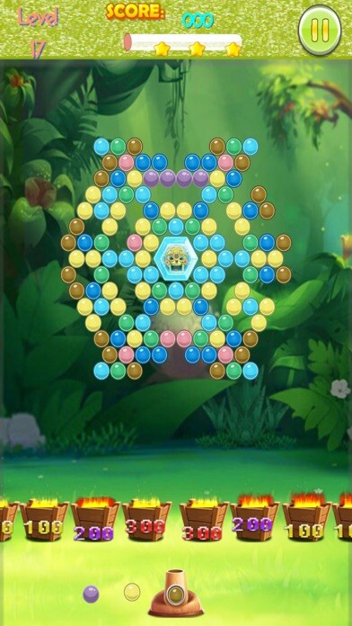 Emulate iPhone app Bubble Shooter : Spinner using MyAndroid