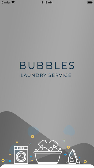 Emulate iPhone app Bubbles Laundry Service using MyAndroid