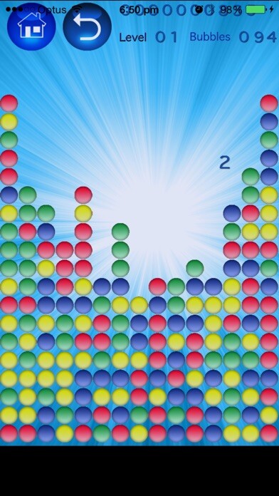 Emulate iPhone app Bubbles Popper using MyAndroid Emulate iPhone app Bubbles Popper using MyAndroid