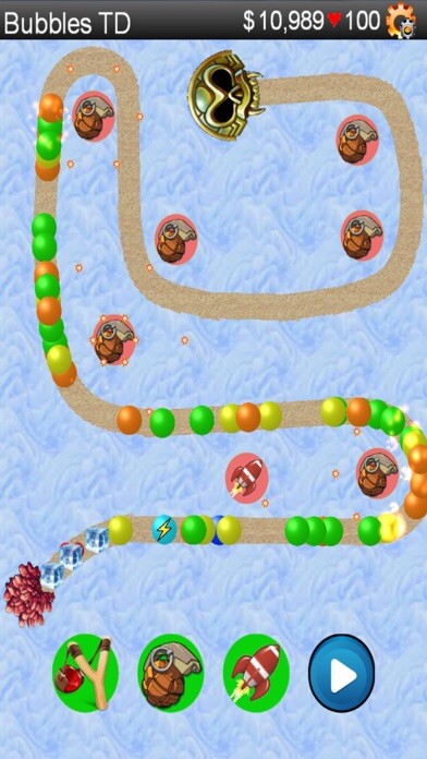 Emulate iPhone app Bubbles TD using MyAndroid