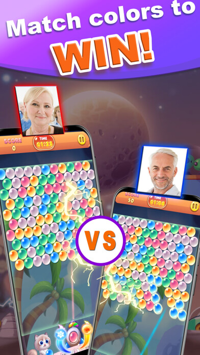 Emulate iPhone app Bubble Win using MyAndroid