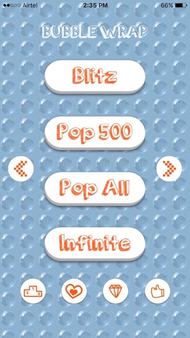 Emulate iPhone app Bubble Wrap - The classic game using MyAndroid