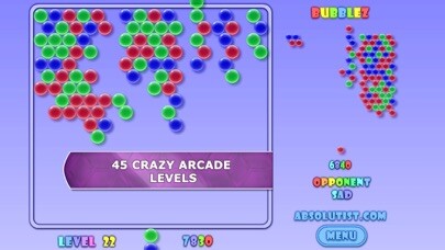 Emulate iPhone app Bubblez: Bubble Defense Game using MyAndroid