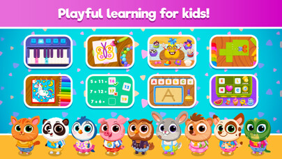 Emulate iPhone app Bubbu School - Kids Learning using MyAndroid