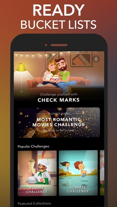 Emulate iPhone app Bucket List Maker: Check Marks using MyAndroid