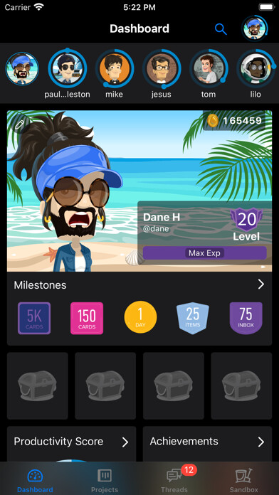 Emulate iPhone app Buckets: Place for everything using MyAndroid