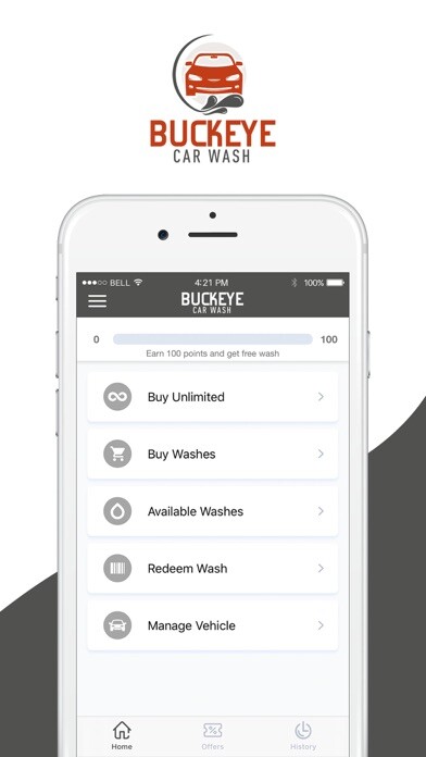 Emulate iPhone app Buckeye Car Wash using MyAndroid