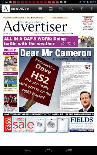 Emulate Android APK Bucks Advertiser Newspaper