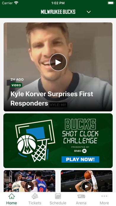 Emulate iPhone app Bucks & Fiserv Forum App using MyAndroid