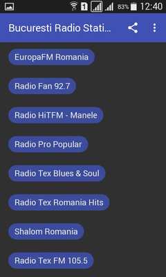 Emulate Android APK Bucuresti Radio Stations