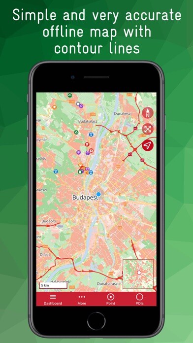 Emulate iPhone app Budapest Offline using MyAndroid