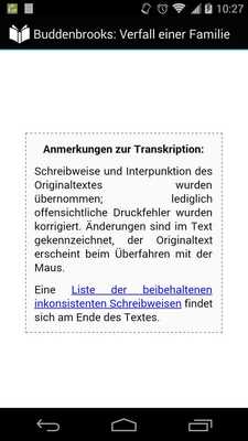Emulate Android APK Buddenbrooks