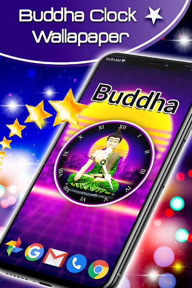Emulate Android APK Buddha Clock Live Wallpaper