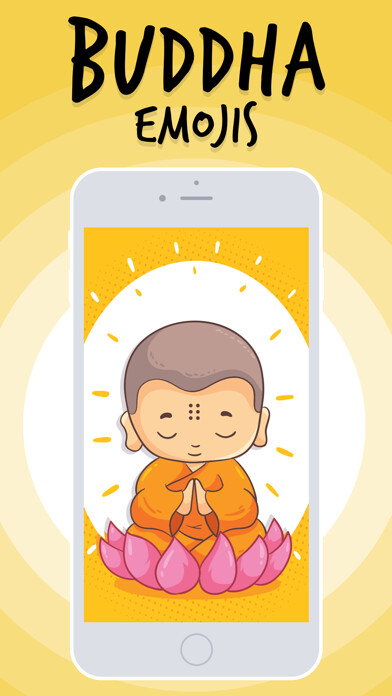 Emulate iPhone app Buddha Emojis using MyAndroid