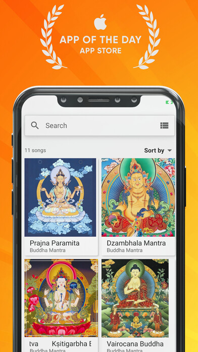 Emulate iPhone app Buddha Meditation, Relax Music using MyAndroid Emulate iPhone app Buddha Meditation, Relax Music using MyAndroid