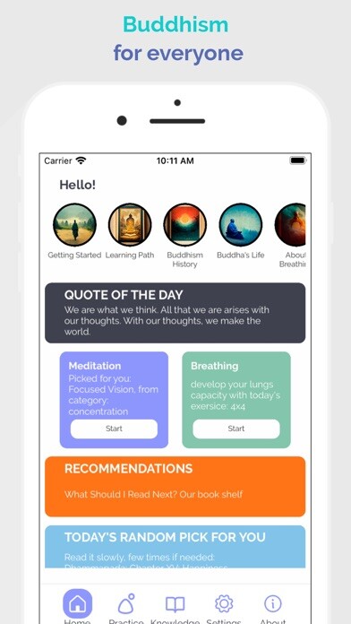 Emulate iPhone app Buddha Wisdom: Buddhism Quotes using MyAndroid Emulate iPhone app Buddha Wisdom: Buddhism Quotes using MyAndroid