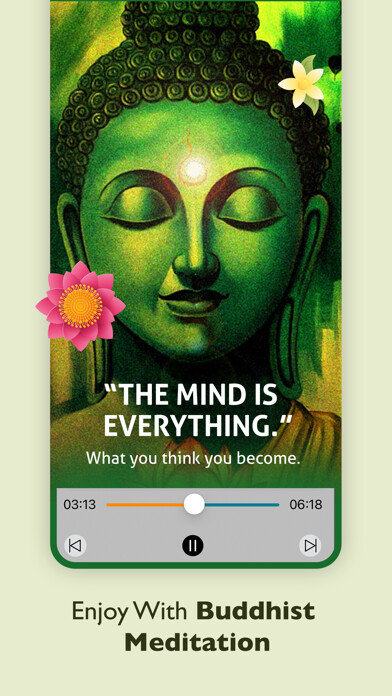 Emulate iPhone app Buddhist - Meditation using MyAndroid