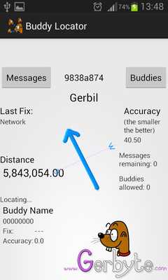 Emulate Android APK Buddy Locator