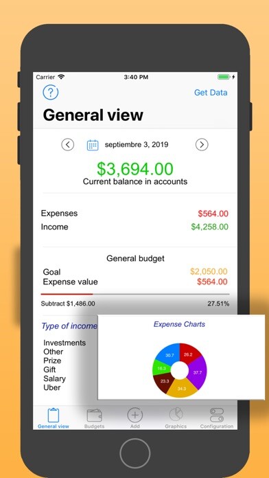 Emulate iPhone app Budget control of expenses using MyAndroid Emulate iPhone app Budget control of expenses using MyAndroid