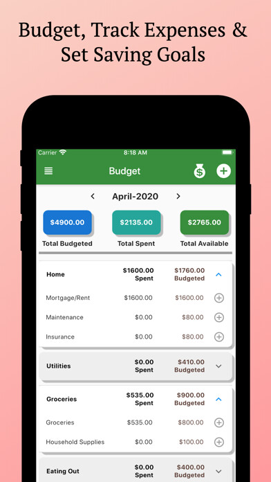 Emulate iPhone app Budget Everything using MyAndroid Emulate iPhone app Budget Everything using MyAndroid