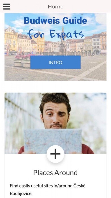 Emulate iPhone app Budweis Guide for Expats using MyAndroid