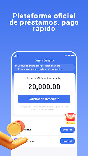 Run android online APK Buen Dinero-préstamo fácil from MyAndroid or emulate Buen Dinero-préstamo fácil using MyAndroid