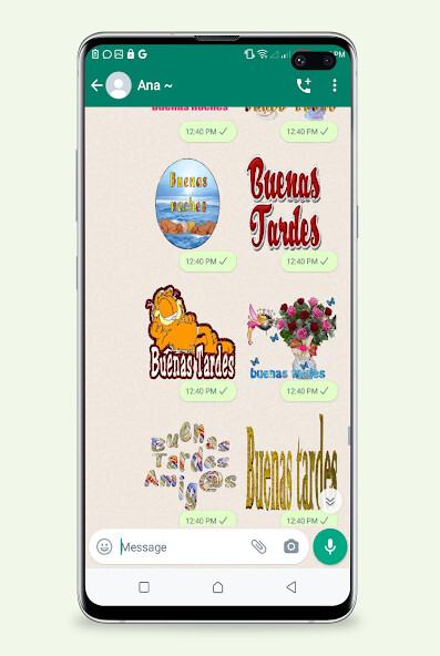 Run android online APK Buenos Días Y Noches Stickers from MyAndroid or emulate Buenos Días Y Noches Stickers using MyAndroid
